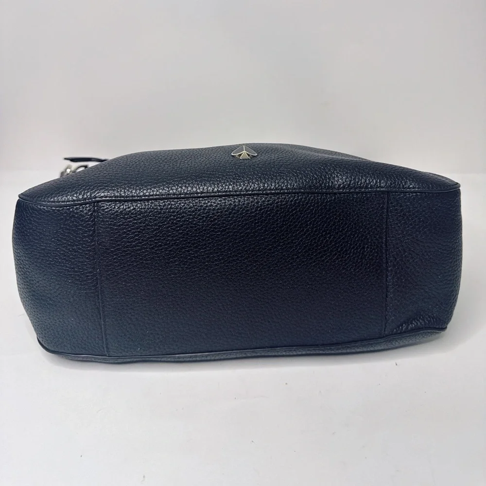 Kate Spade Cobble hill Medium Convertible Leather Messenger Shoulder Bag Black